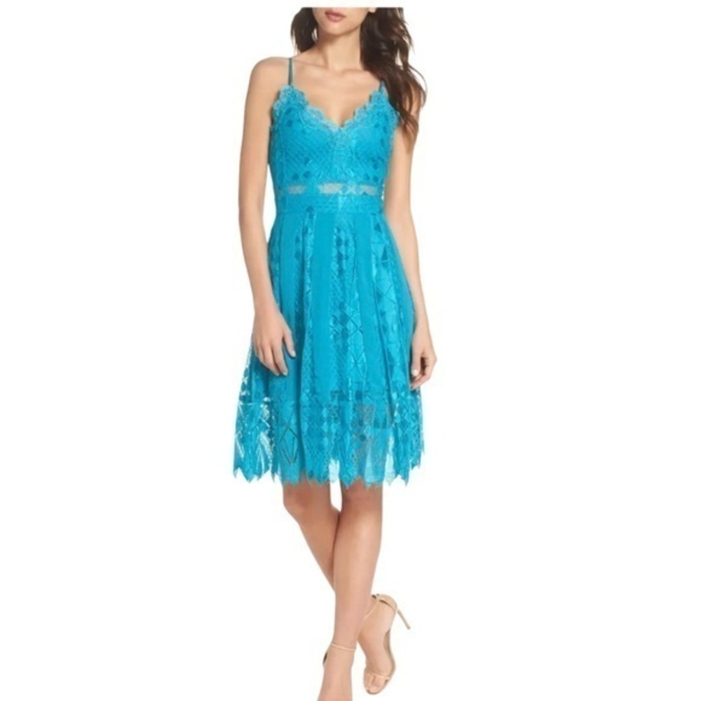 Anthropologie Foxiedox NWT Calla Geometric Lace Dress Size Small